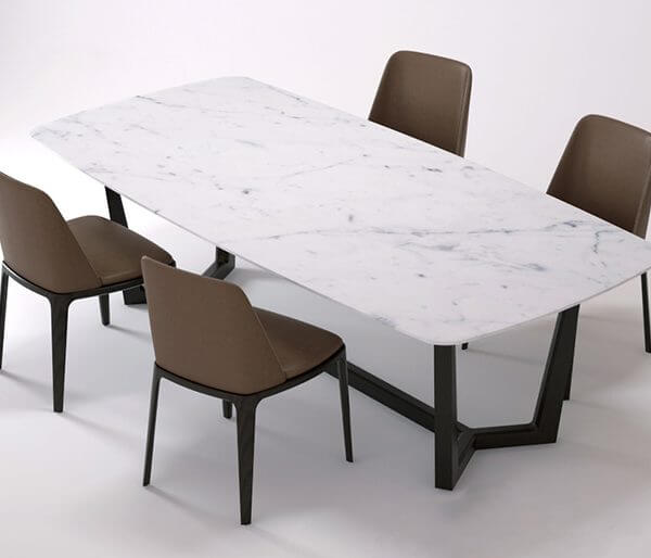 Bộ bàn ghế ăn : bao gồm 1 bàn mặt đá và 4 ghế