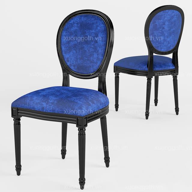 Chiếc ghế Louis tân cổ điển lấy cảm hứng từ bộ bàn ghế Louis thời Hoàng gia Pháp