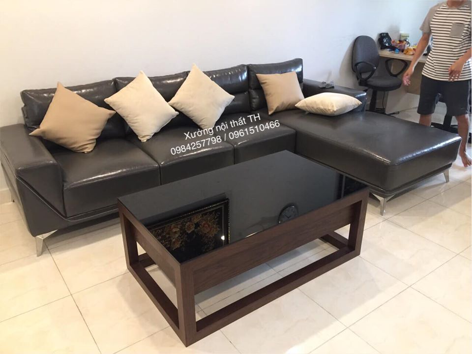 Bộ sofa hiện đại chữ L sang trọng, tinh tế cho chung cư cao cấp
