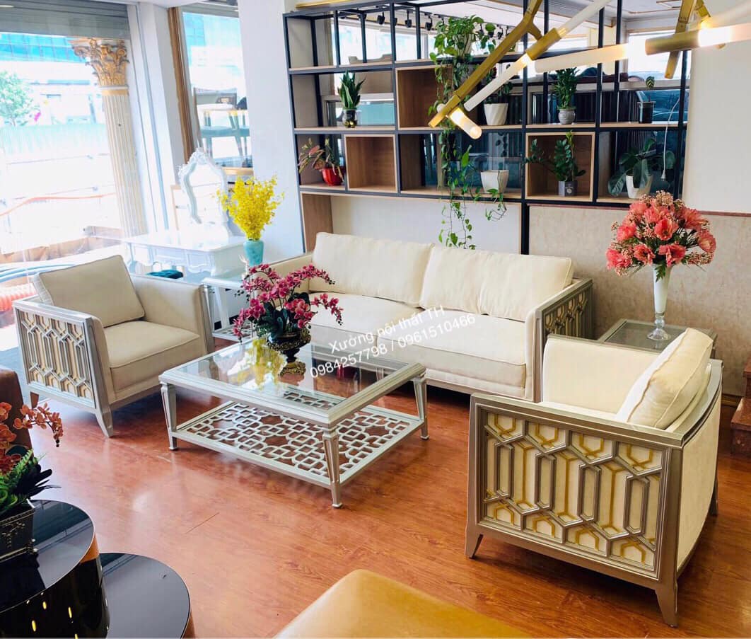 Bộ sofa phòng khách phong cách CaraCole tinh tế với những họa tiết sắc nét